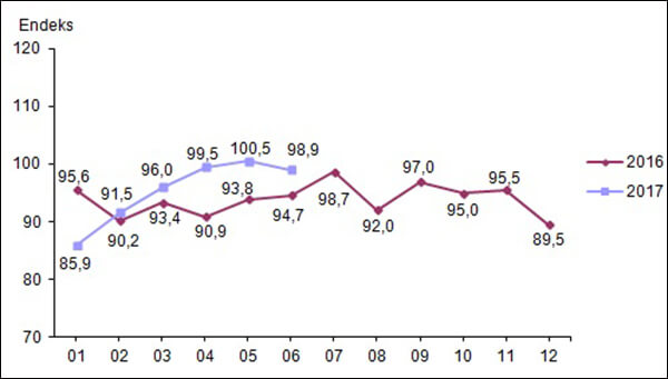 Ekonomik güven endeksi, Haziran 2017
